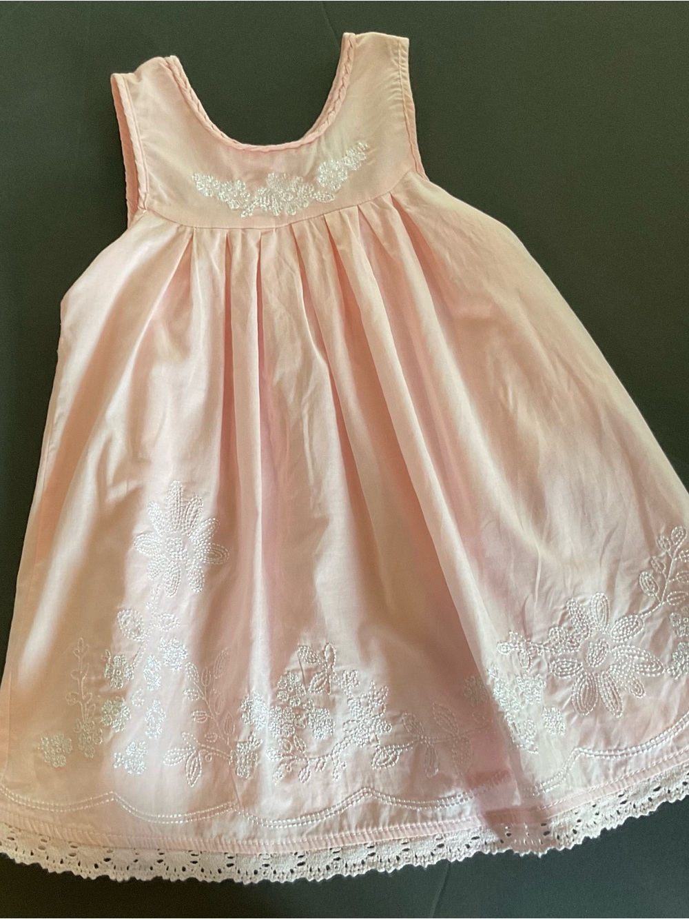 Vintage Klein Jeans Light Pink Baby Dress 24 Months